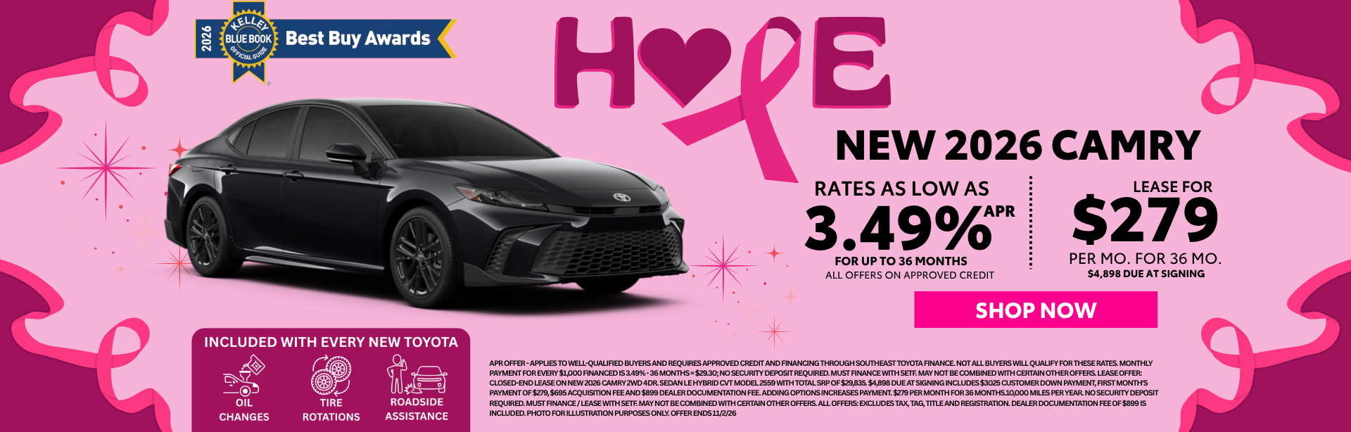 2026 Camry Offer