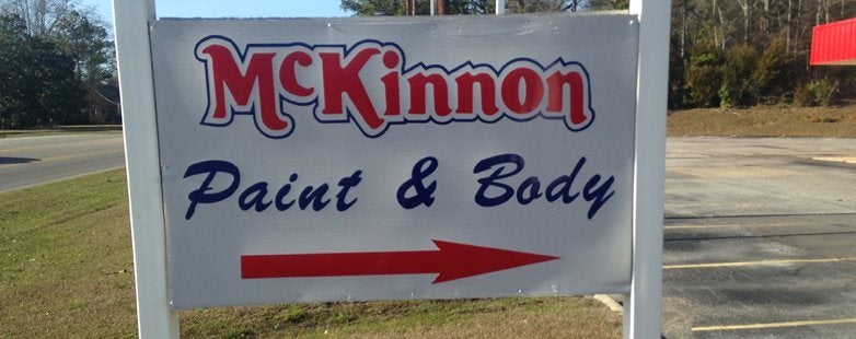McKinnon Paint and Body Entrance