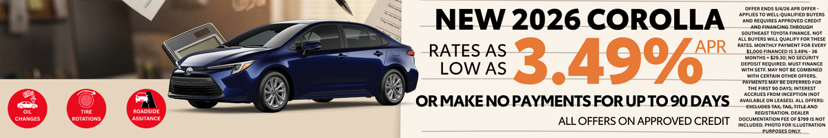2025 Corolla Offer