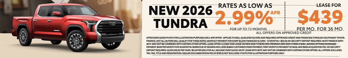 2025 Tundra Offer