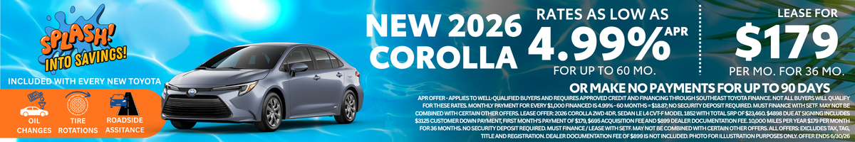 2026 Corolla Offer