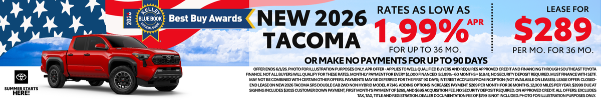 2026 Tacoma Offer
