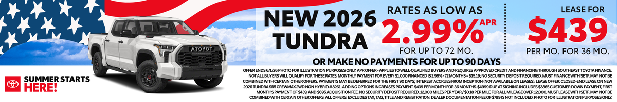 2025 Tundra Offer