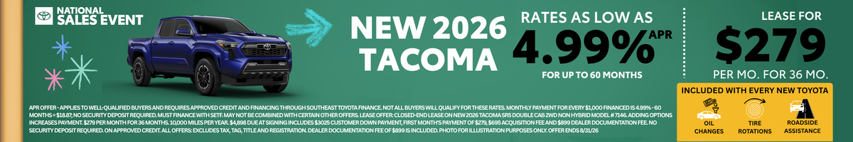 2026 Tacoma Offer