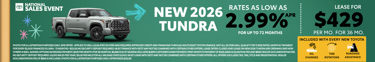 2026 Tundra Offer