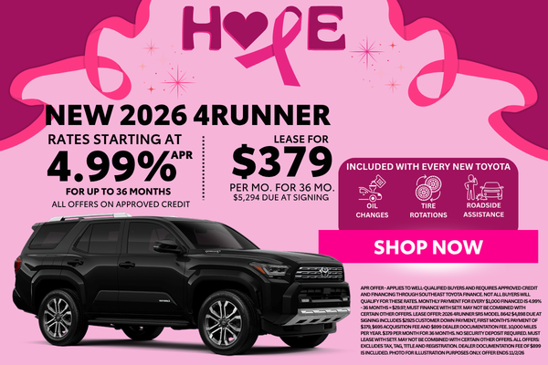 2026 4Runner Offers