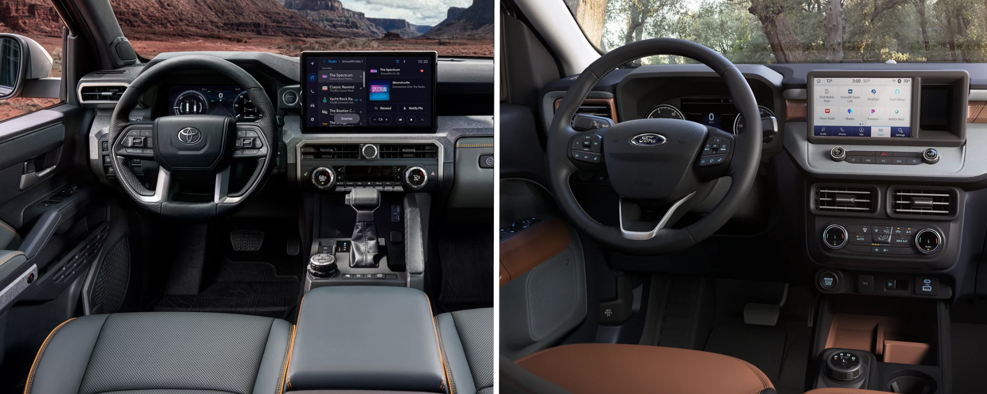 TAcoma And Maverick interior